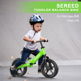SEREED no-pedals design teaches balance before pedaling and boosts confidence