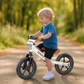 SEREED balance bike white color for a clean, modern design.