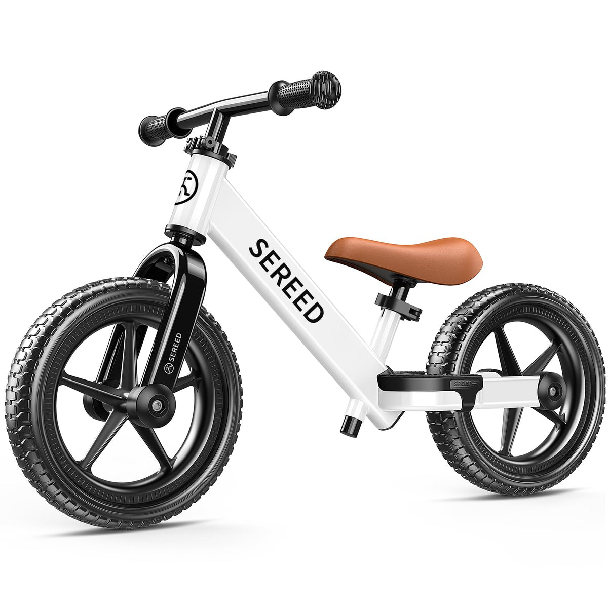 SEREED toddler balance bike frame white for stable learning