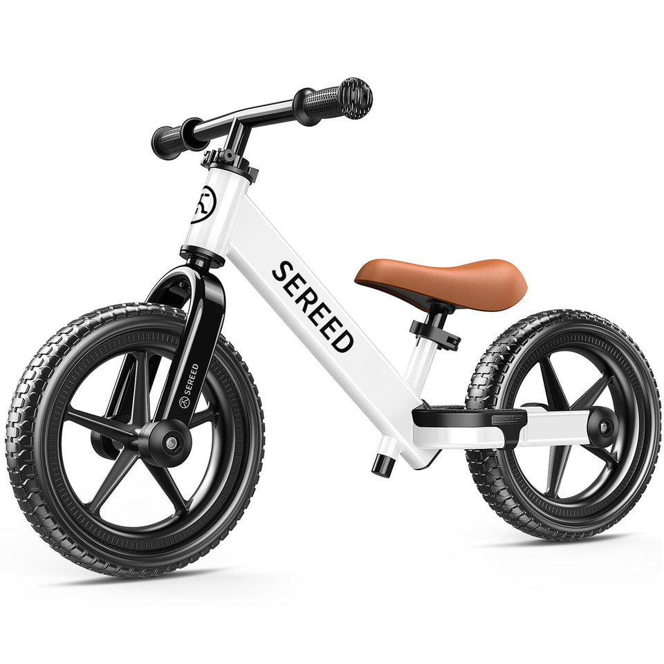 SEREED toddler balance bike frame white for stable learning