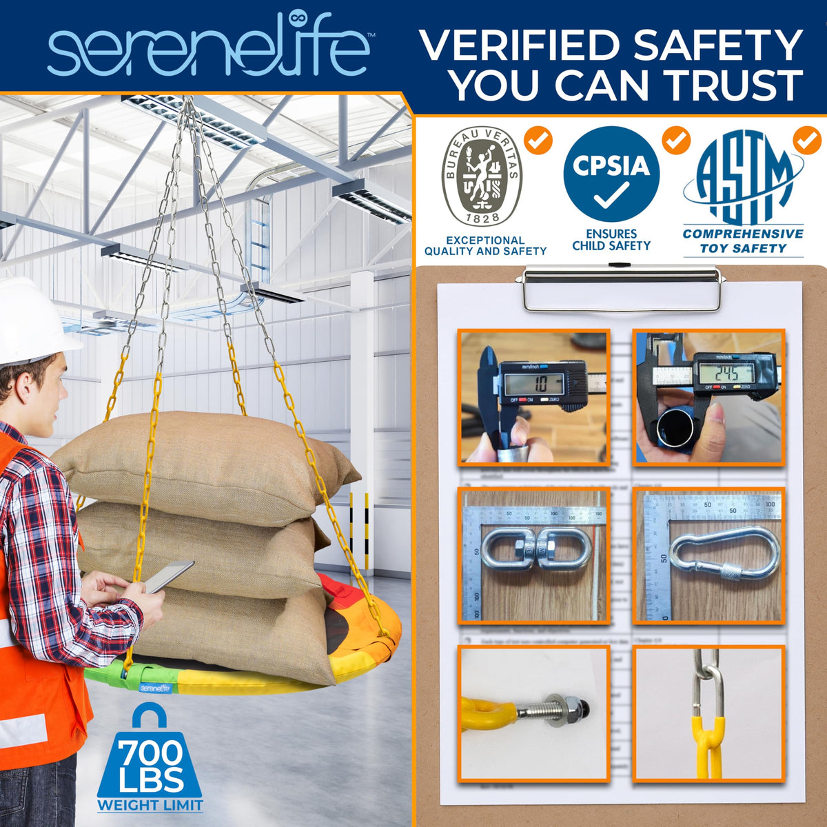 SereneLife marine-grade frame stays robust in all weather conditions.