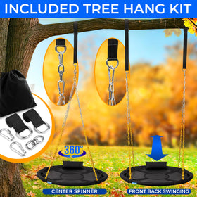 SereneLife marine-grade rope ensures durable, weather-ready swinging.