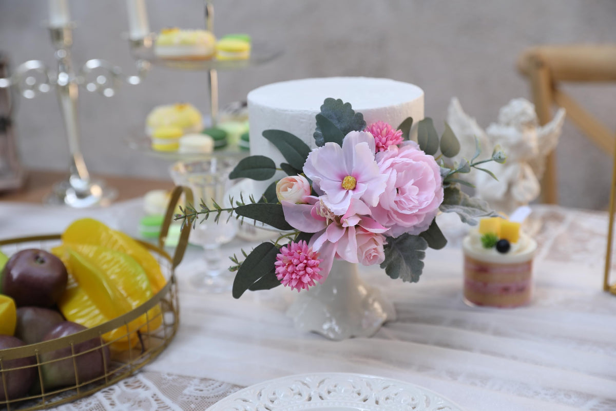 Serra Flora wedding cake decorations elevate celebrations with subtle elegance.