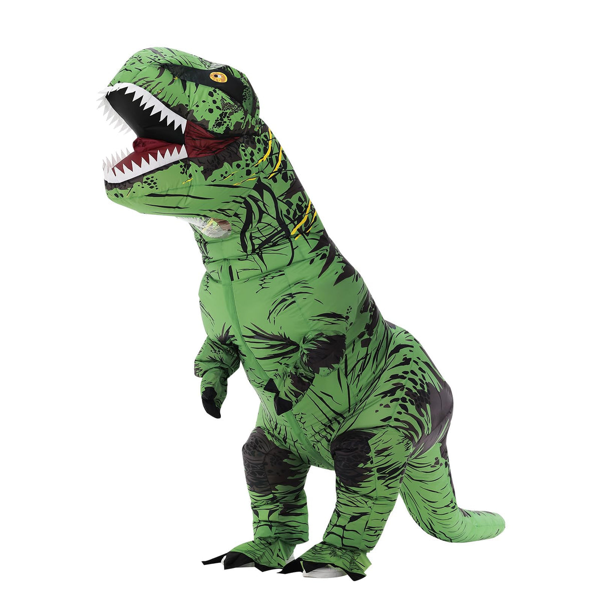 Servllcell inflatable dinosaur costume for teens in green for a standout Halloween look