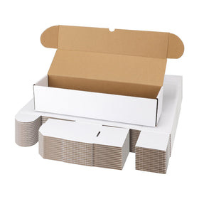 Serwrsw bulk 400-capacity card toploader box front view protects cards during storage and shipping