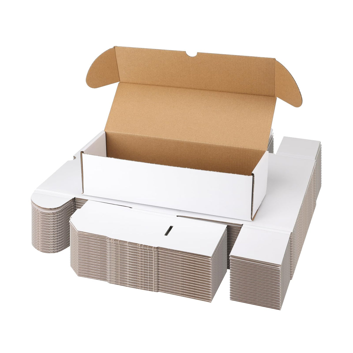 Serwrsw bulk card box top view for organized storage and protection.
