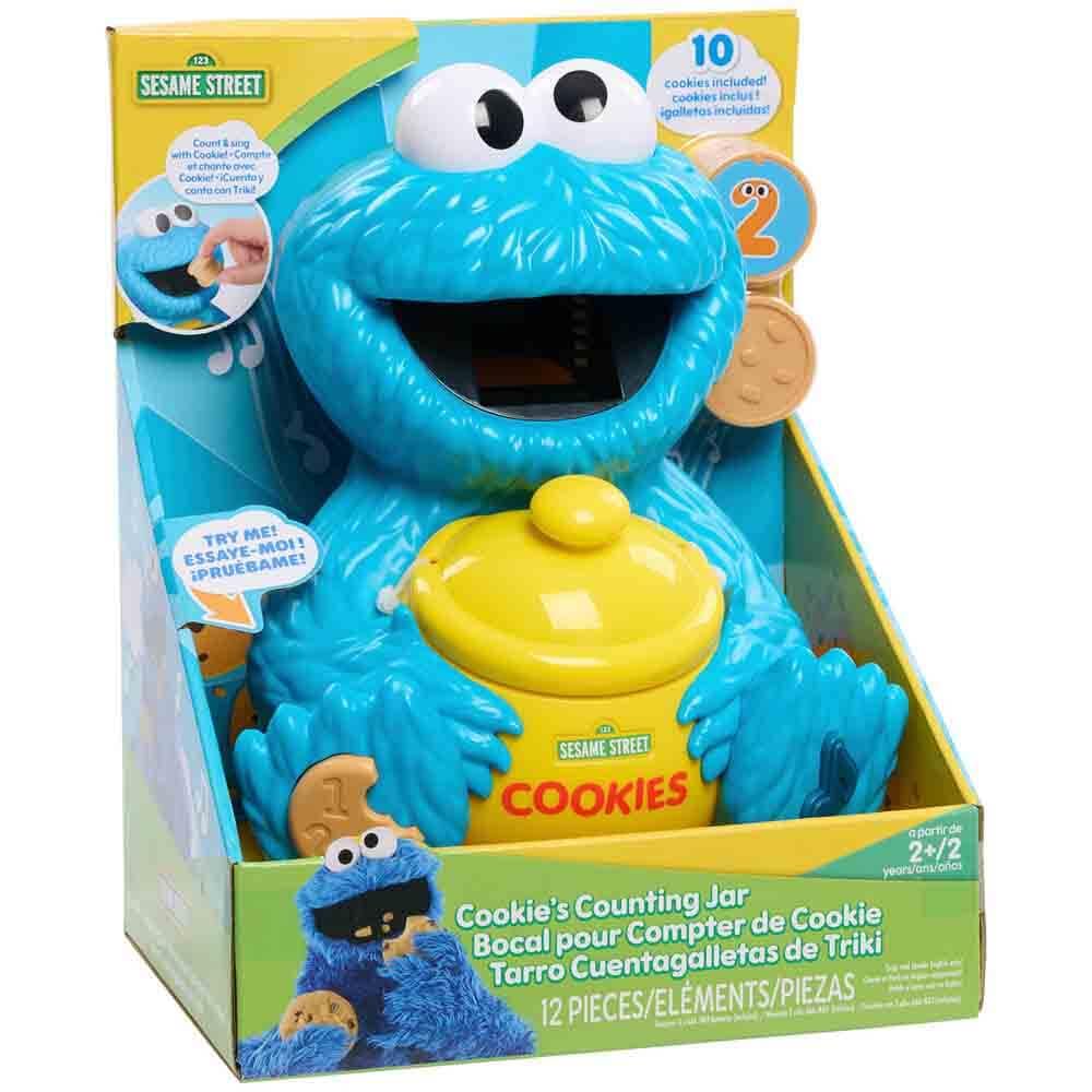 Sesame Street ten chunky cookies invite tactile feeding to Cookie Monster.