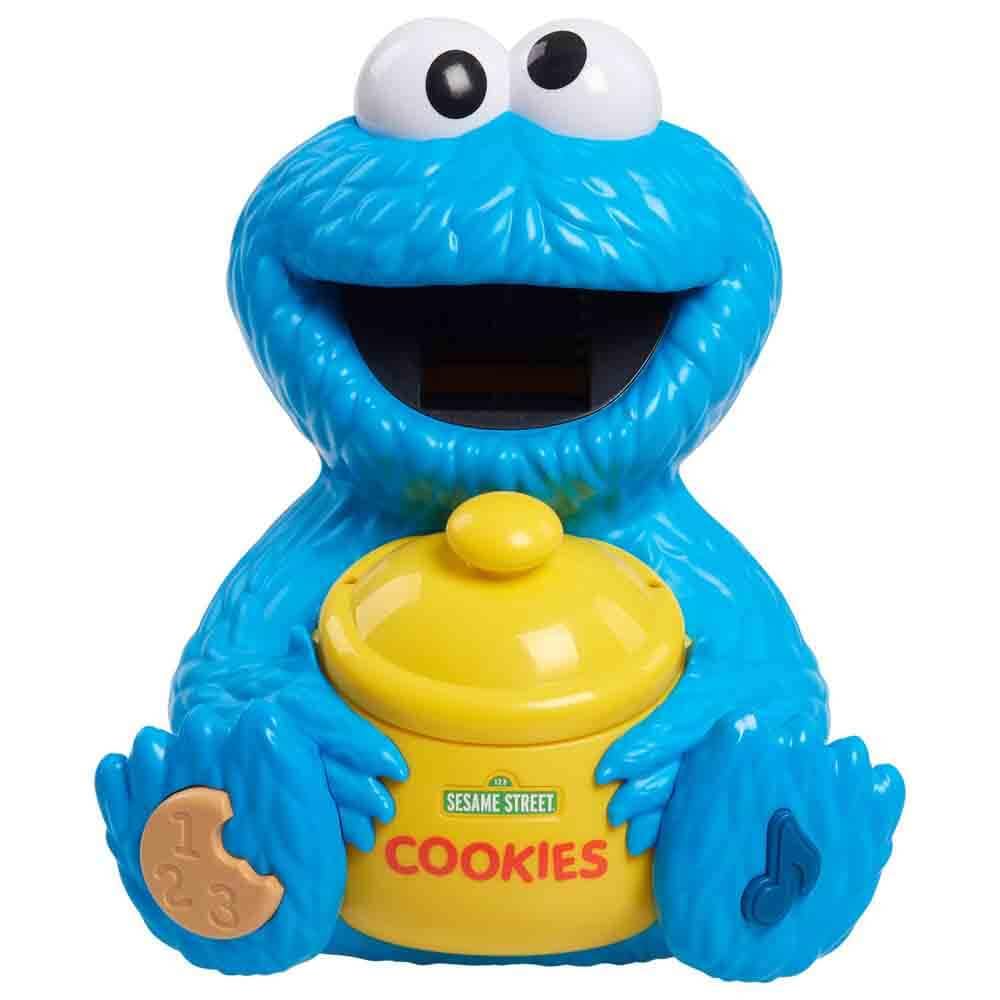 Sesame Street cookie button prompts kids to spot specific numbers.