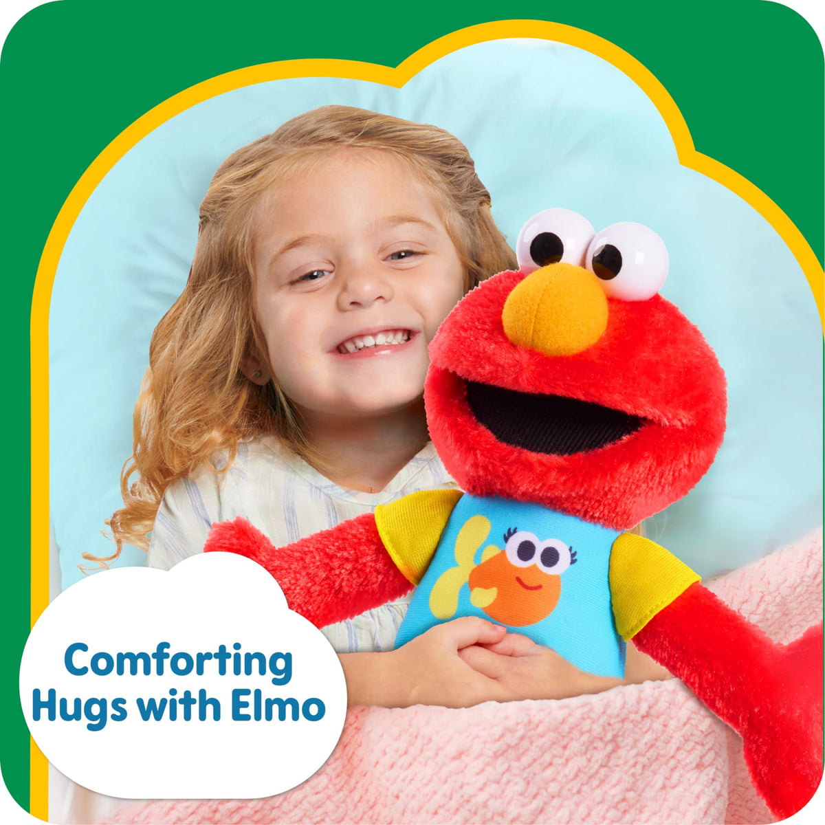 13-inch Sesame Street Elmo plush ready for naps, travel, and playtime.