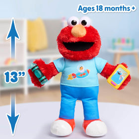 Sesame Street Elmo crayon light-up feature talks about colors.