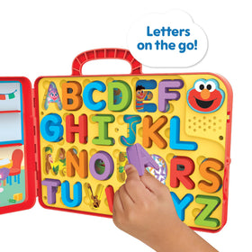 Bright Sesame Street branding engages kids during learning activities.