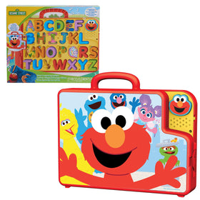 Sesame Street Elmo's Learning Letters Bus front view for ABC recognition.