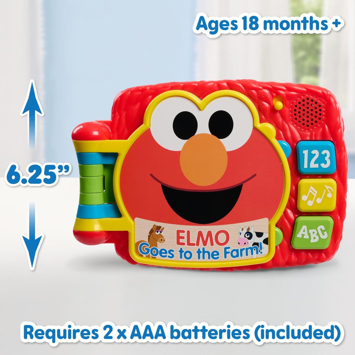 Elmo voice pages with over 35 phrases for interactive learning