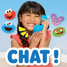 Sesame Street Elmo’s Sing & Learn Playphone child using microphone for interactive singing