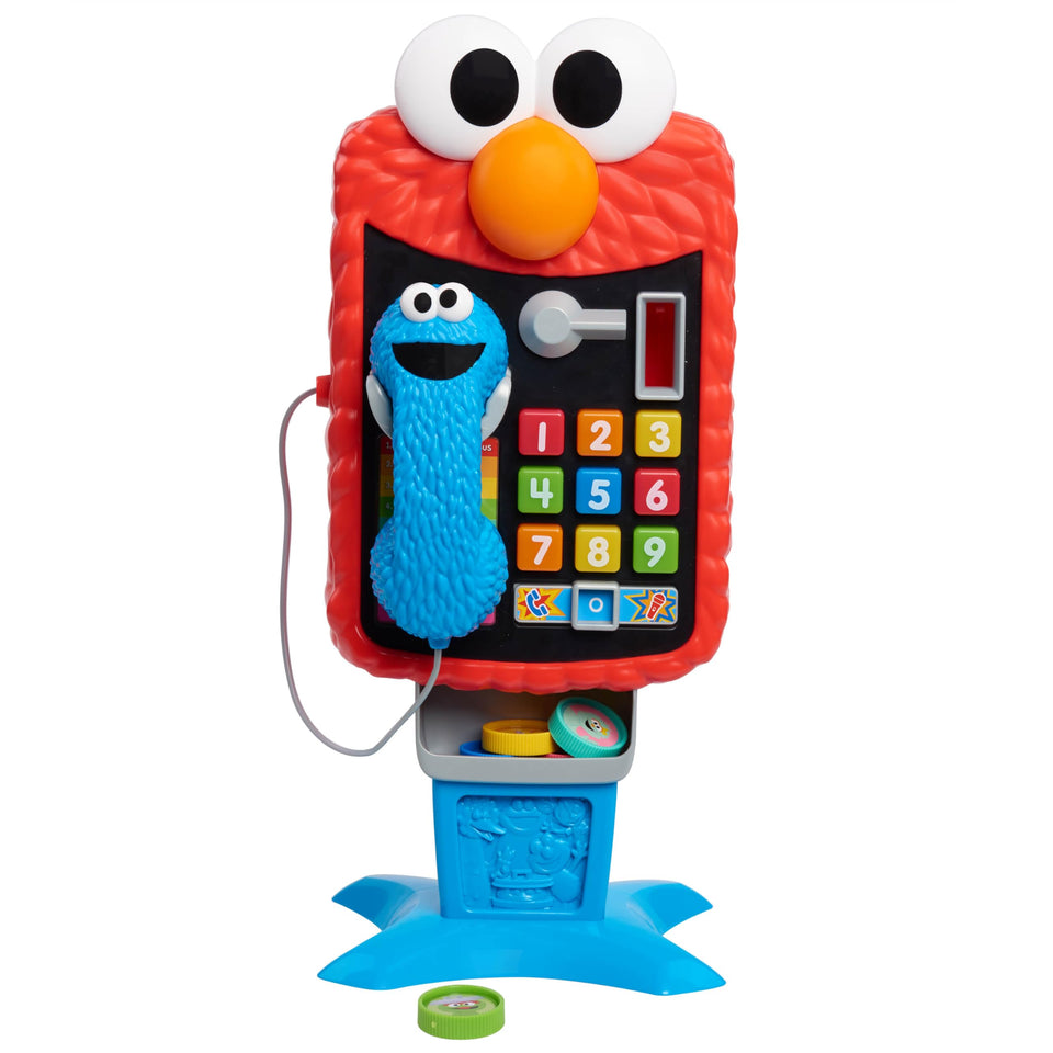 Sesame Street Elmo’s Sing & Learn Playphone front view showing colorful keypad for colors and numbers learning