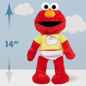 Sesame Street Potty Time Elmo with 100% recycled fill for sustainable play.