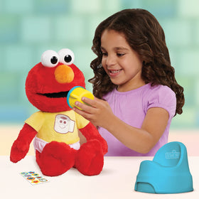 Sesame Street Potty Time Elmo sippy cup ready for drink-time play.