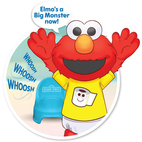 Sesame Street Potty Time Elmo removable training pants for realistic practice.