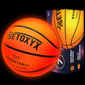 SETOXYX glow-in-the-dark basketball activated by touch for night play