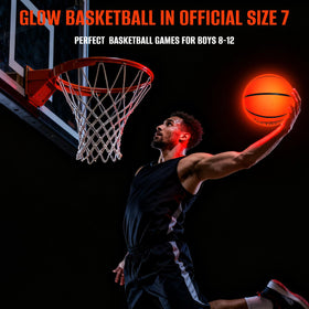 SETOXYX glow-in-the-dark basketball reliable rain or shine for outdoor use