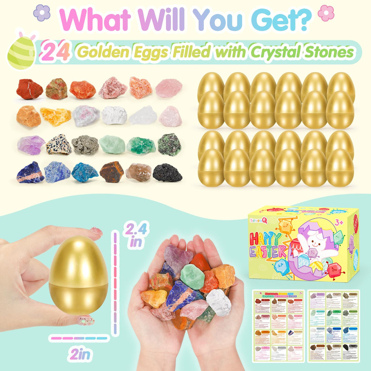 SevenQ gem collection ready for Easter hunt rewards