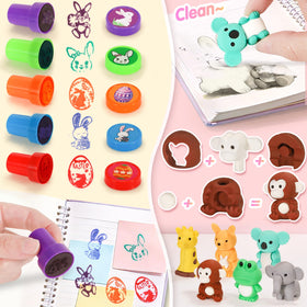 SevenQ party-favor pack doubles as decorations and prizes.