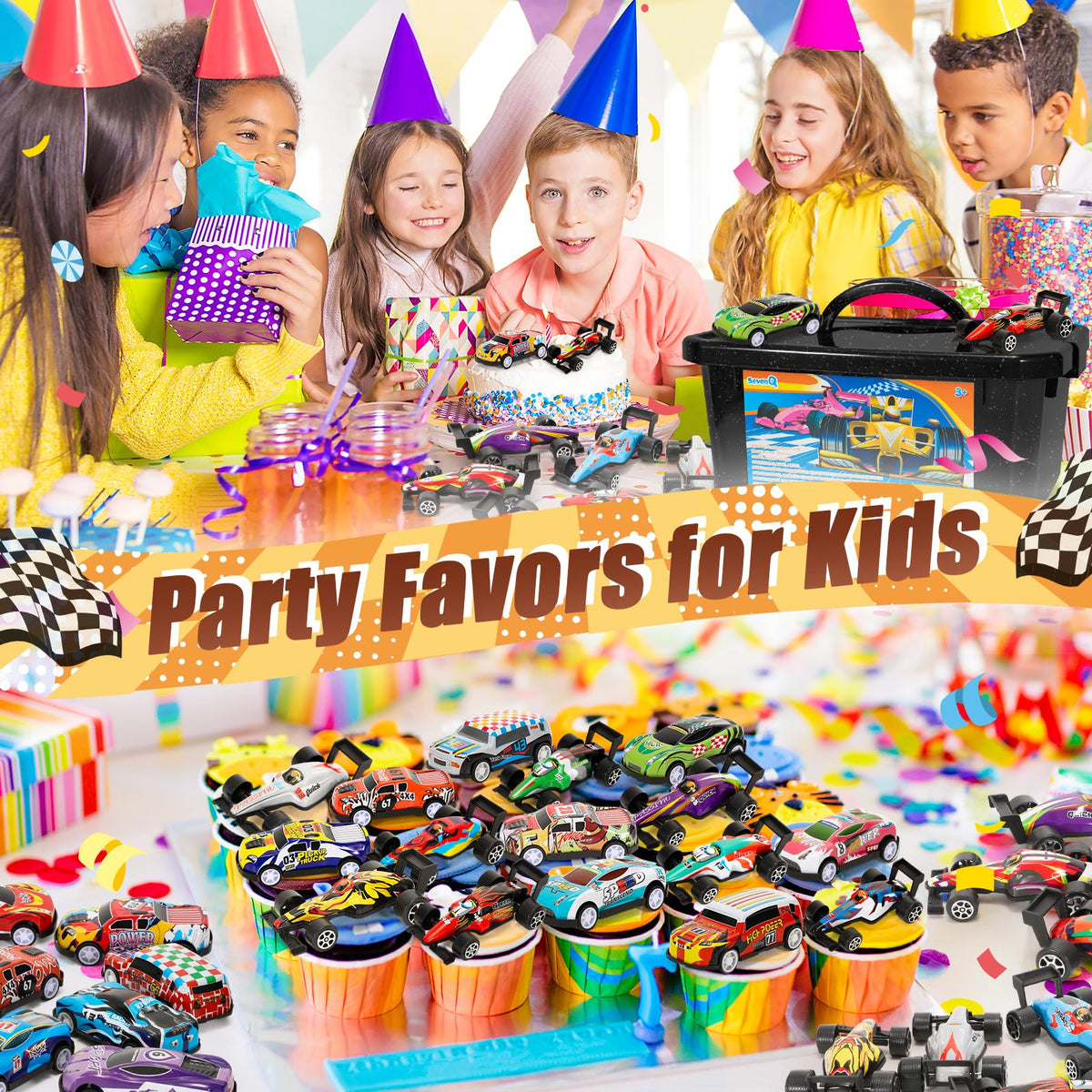 SevenQ party favors ideal for gifts, classroom prizes, or stocking stuffers.