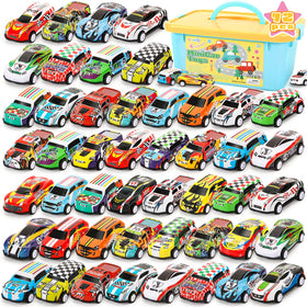 SevenQ pull-back cars set of 72 for endless indoor play