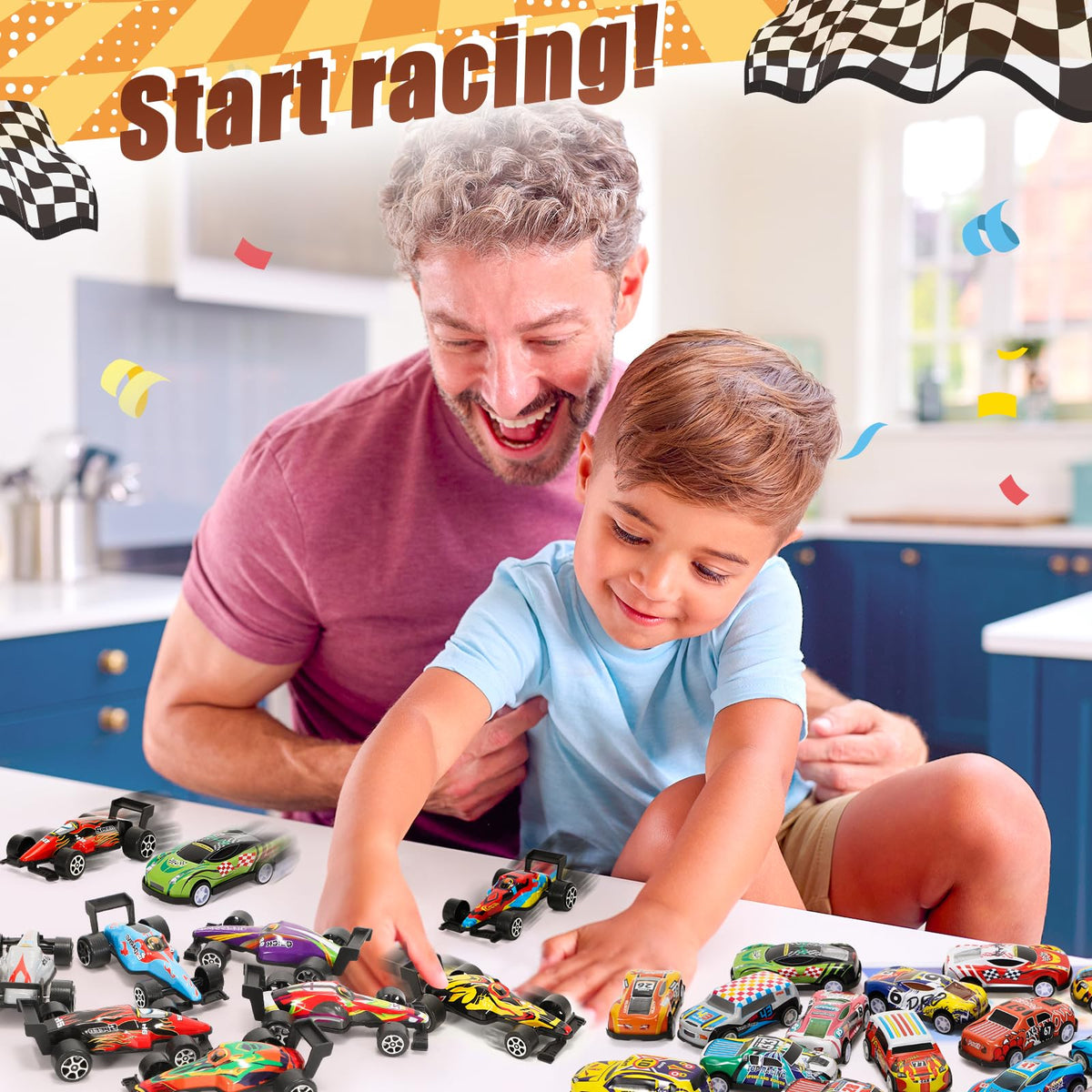 SevenQ toddler-friendly cars fit small hands and build fine motor skills.