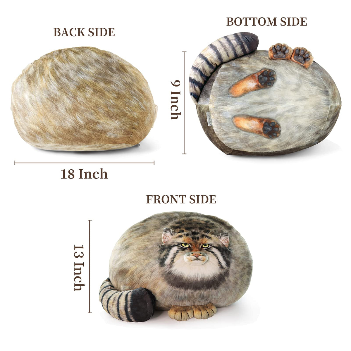 Sew Butiful Pallas Cat full-body plush 18-inch ready for hugs and decor.