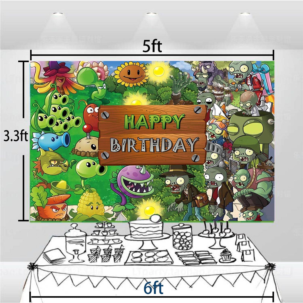 SEWALU PVZ cupcake toppers bring game flair to treats.