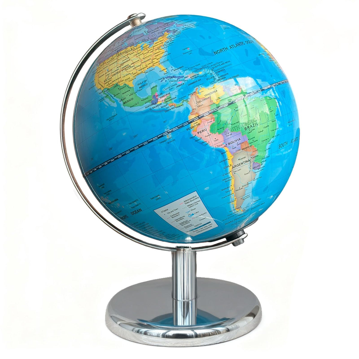 Sexacohu 8-inch illuminated globe for kids with night-time learning glow.