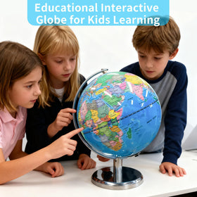 Sexacohu geography education globe supports bedtime exploration and curiosity.