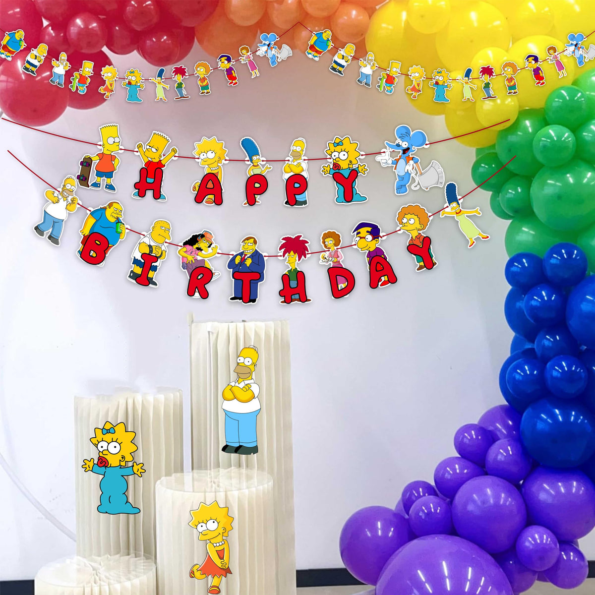 Seyal brt-simpson cupcake toppers for cohesive treats and photos