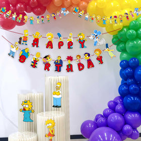 Seyal brt-simpson cupcake toppers for cohesive treats and photos