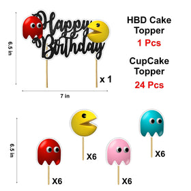 Seyal Pacmn Ghost cupcake toppers spark playful treats and social moments.
