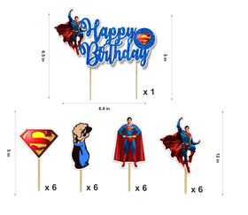 Seyal Suprmn cupcake toppers add playful hero accents to desserts