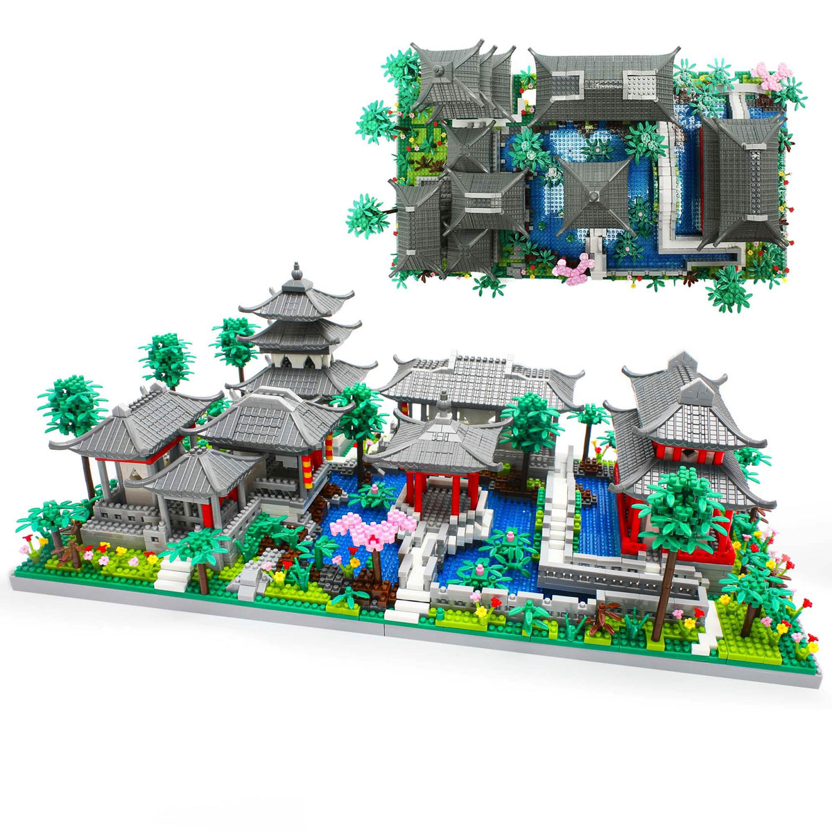 Seyaom Suzhou garden micro bricks set for refined home display