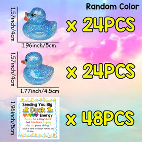 Sezua glitter ducks come neatly packaged for easy gifting and events.
