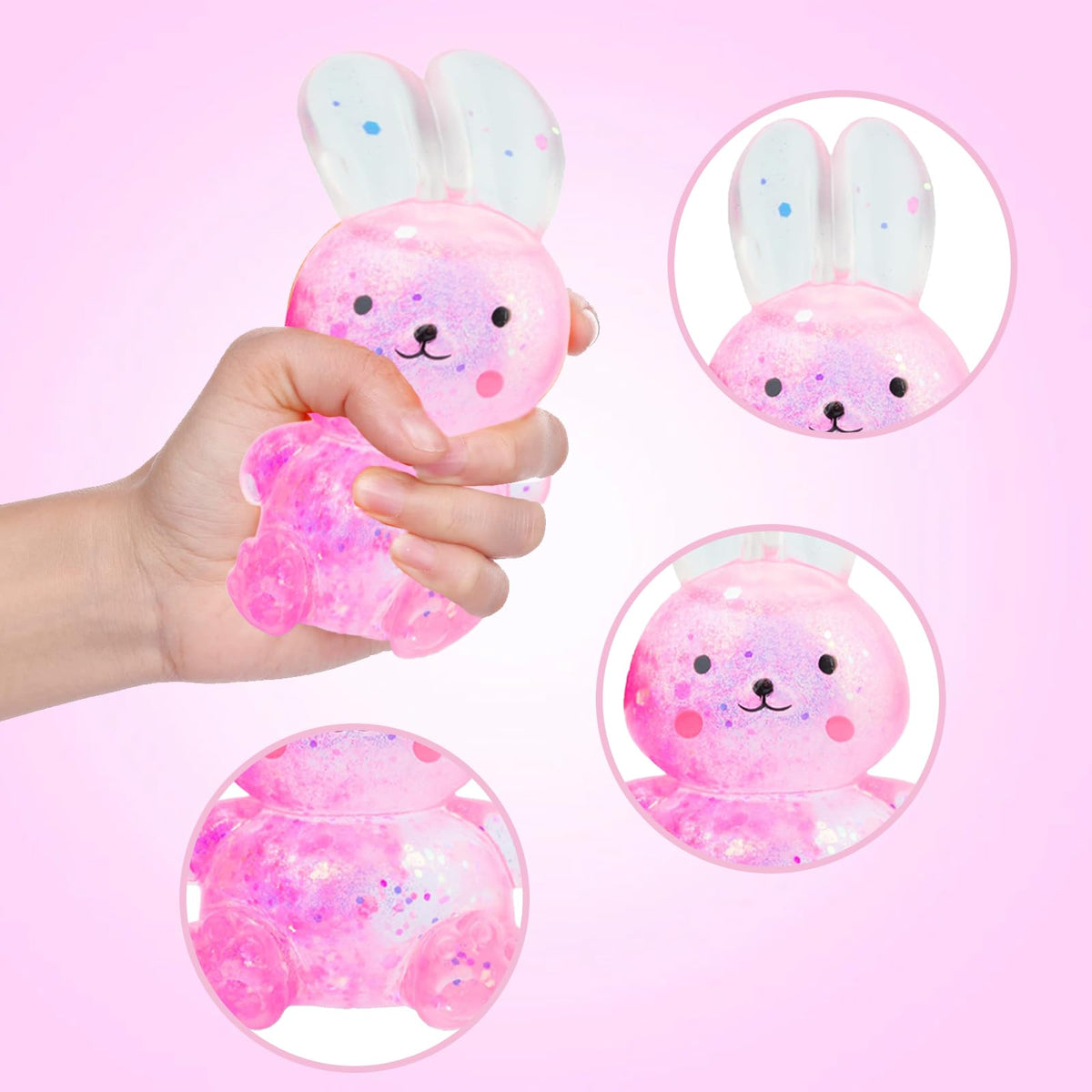 Sezua squishy stress ball packaging display suitable as a gift or party favor.