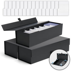 SFSOC 3Pack magnetic card box front view for organized trading card storage