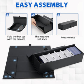 SFSOC 200-count top loaders capacity shown for card protection and organization