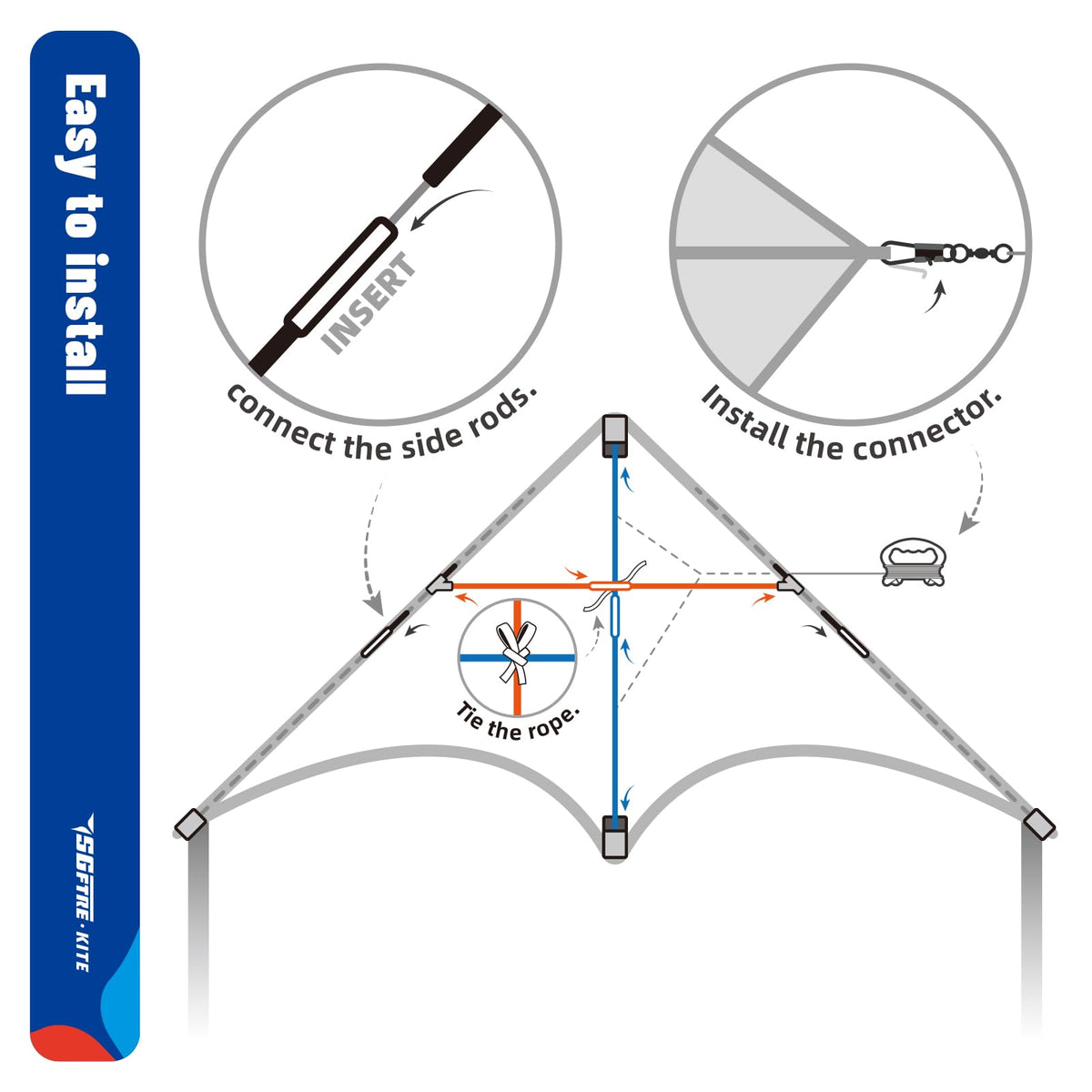 SGftre Delta Kite backed by responsive after-sales support within 24 hours.