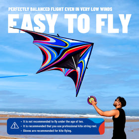 SGftre Delta Kite colorful design for high visibility and excitement