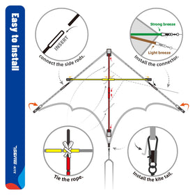 SGftre Delta Kite's durable frame stands up to windy play.