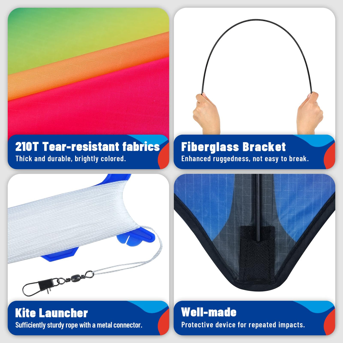 SGftre Delta Kite uses durable materials for windy days at the shore