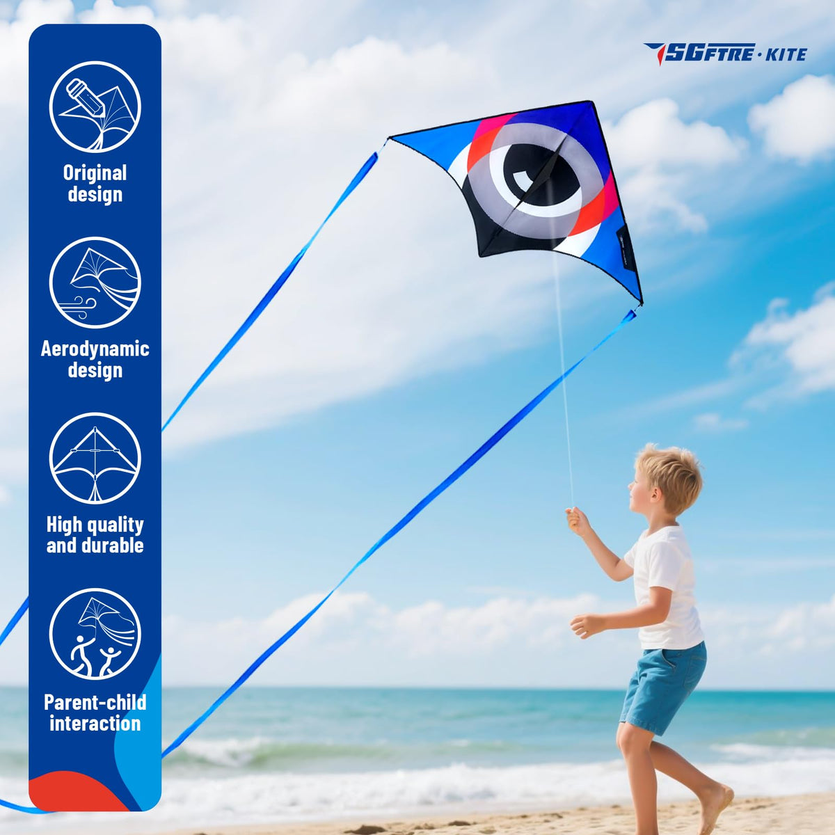 SGftre Delta Kite green color suits park breezes