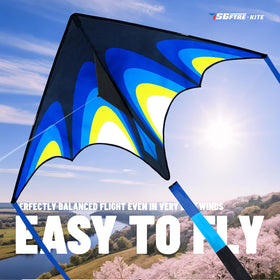 SGftre Delta Kite with kids and adults enjoying a park outing.