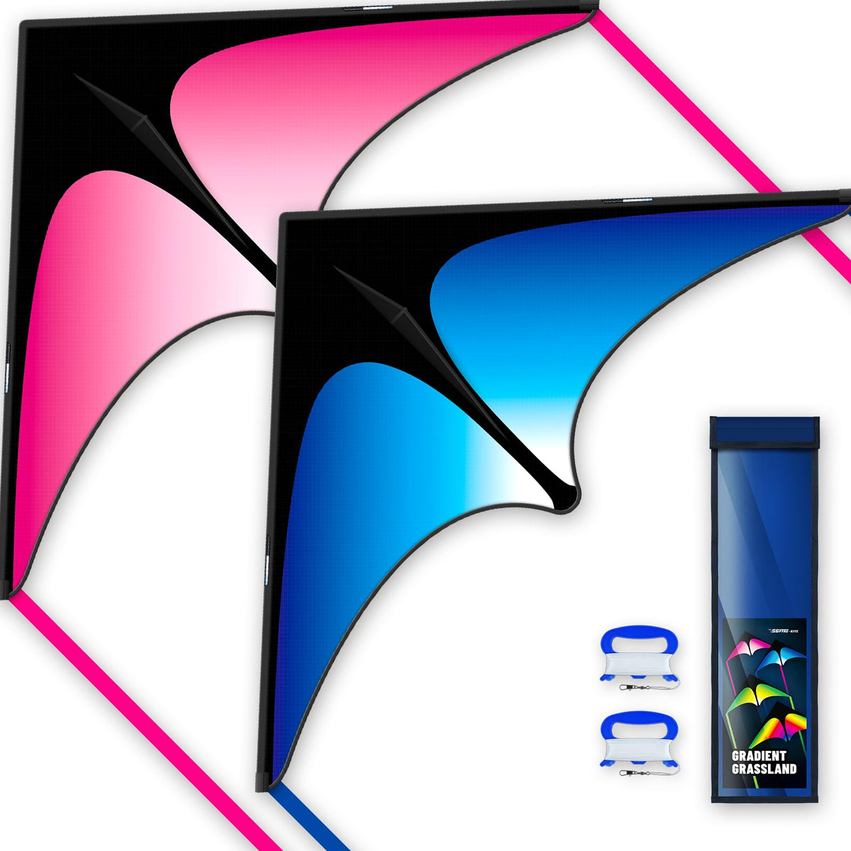 SGftre Delta Kite for kids and adults, easy launch for beach or park fun.