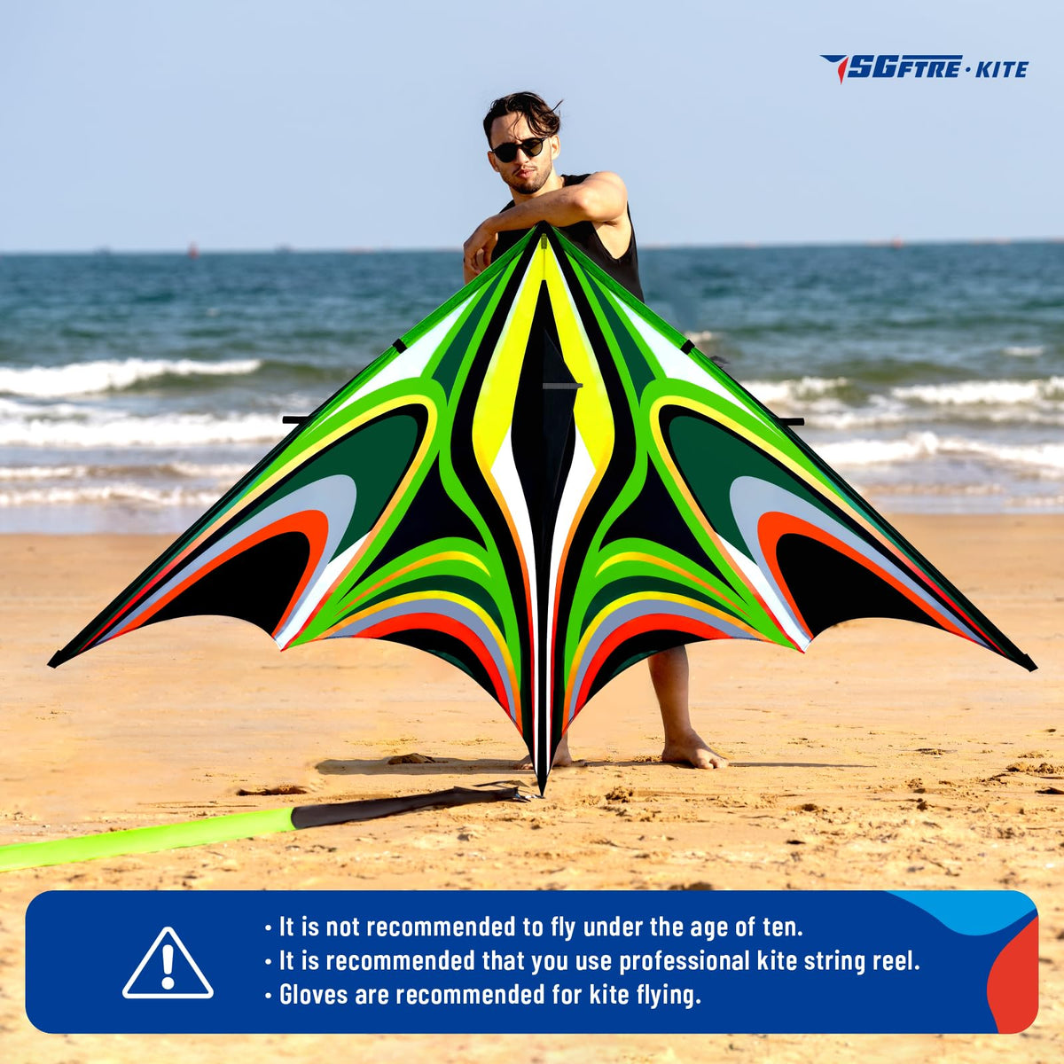 SGftre Delta Kite packs compactly, perfect for travel and storage.